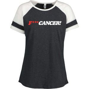 Colby Fuck Cancer Enza Ladies Jersey Colorblock Tee