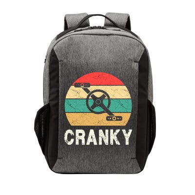 Cranky Funny Cyclist Retro Distressed Look Vector Backpack