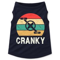 Cranky Funny Cyclist Retro Distressed Look Doggie Tank