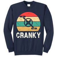 Cranky Funny Cyclist Retro Distressed Look Sweatshirt