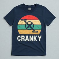 Cranky Funny Cyclist Retro Distressed Look T-Shirt