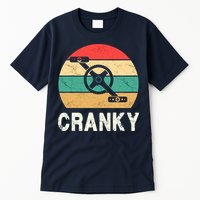 Cranky Funny Cyclist Retro Distressed Look Tall T-Shirt