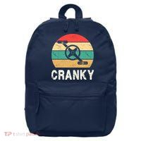 Cranky Funny Cyclist Retro Distressed Look 16 in Basic Backpack