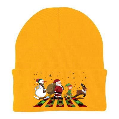 Cute Funny Christmas Road Frosty Santa Elf Reindeer Knit Cap Winter Beanie