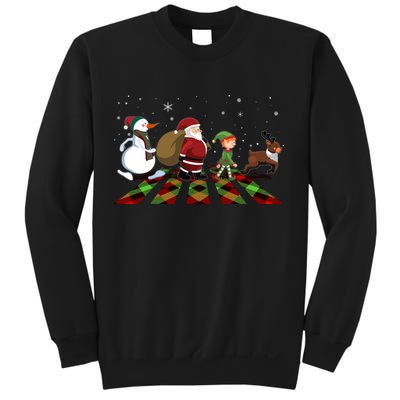Cute Funny Christmas Road Frosty Santa Elf Reindeer Sweatshirt