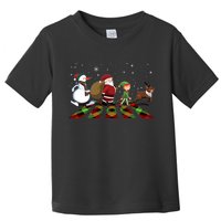 Cute Funny Christmas Road Frosty Santa Elf Reindeer Toddler T-Shirt