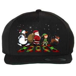 Cute Funny Christmas Road Frosty Santa Elf Reindeer Wool Snapback Cap