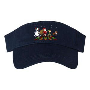 Cute Funny Christmas Road Frosty Santa Elf Reindeer Valucap Bio-Washed Visor