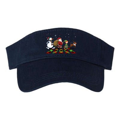 Cute Funny Christmas Road Frosty Santa Elf Reindeer Valucap Bio-Washed Visor