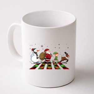 Cute Funny Christmas Road Frosty Santa Elf Reindeer Coffee Mug