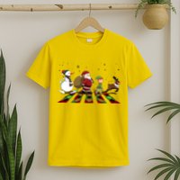 Cute Funny Christmas Road Frosty Santa Elf Reindeer T-Shirt
