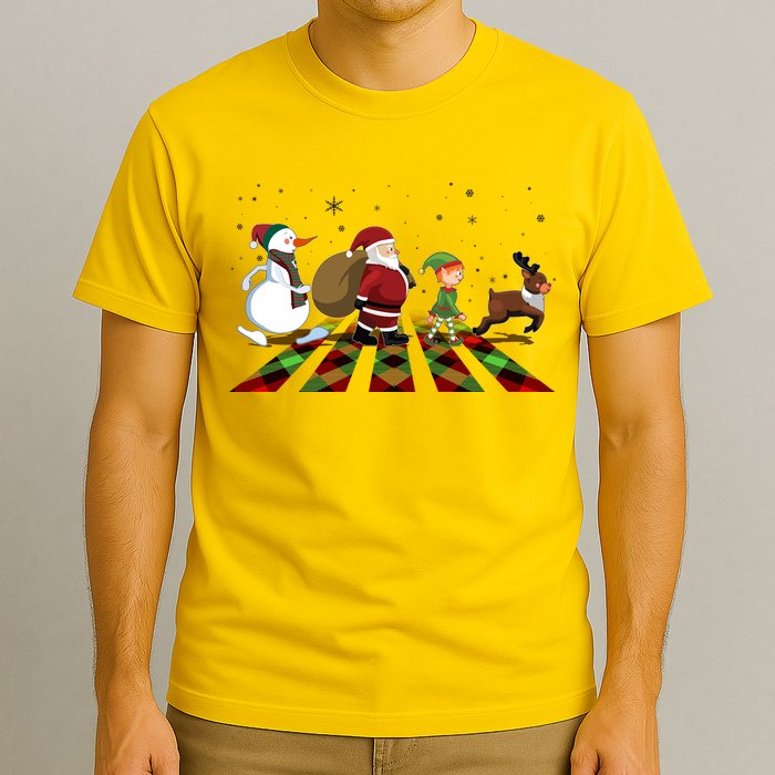 Cute Funny Christmas Road Frosty Santa Elf Reindeer T-Shirt