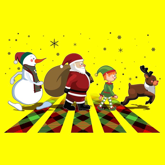 Cute Funny Christmas Road Frosty Santa Elf Reindeer T-Shirt