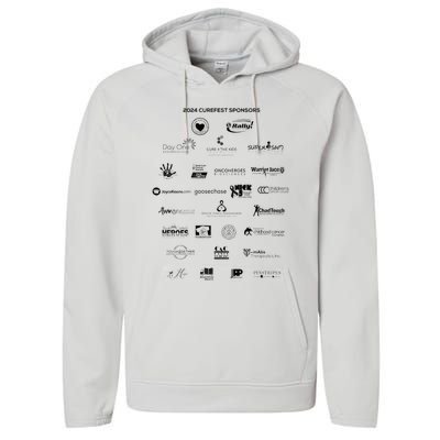 Curefest For Childhood Cancer 2024 Design 1 For Light Fabric Performance Fleece Hoodie