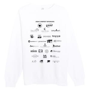 Curefest For Childhood Cancer 2024 Design 1 For Light Fabric Premium Crewneck Sweatshirt