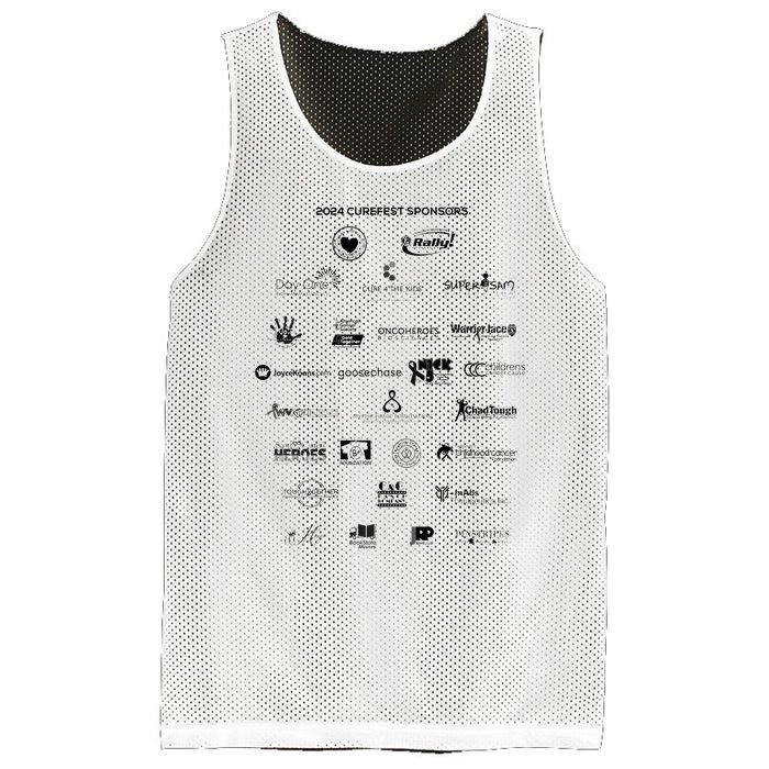 Curefest For Childhood Cancer 2024 Design 1 For Light Fabric Mesh Reversible Basketball Jersey Tank