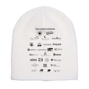 Curefest For Childhood Cancer 2024 Design 1 For Light Fabric Short Acrylic Beanie