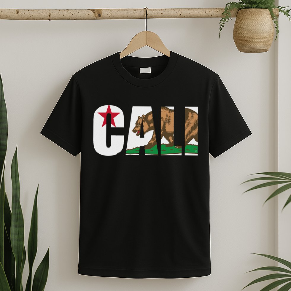 California Flag Cali Designs Home Love Family T-Shirt