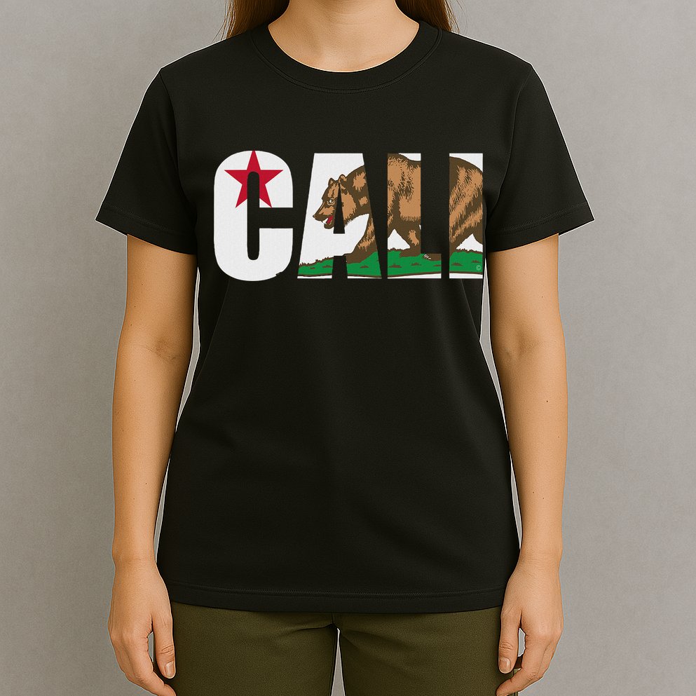 California Flag Cali Designs Home Love Family T-Shirt