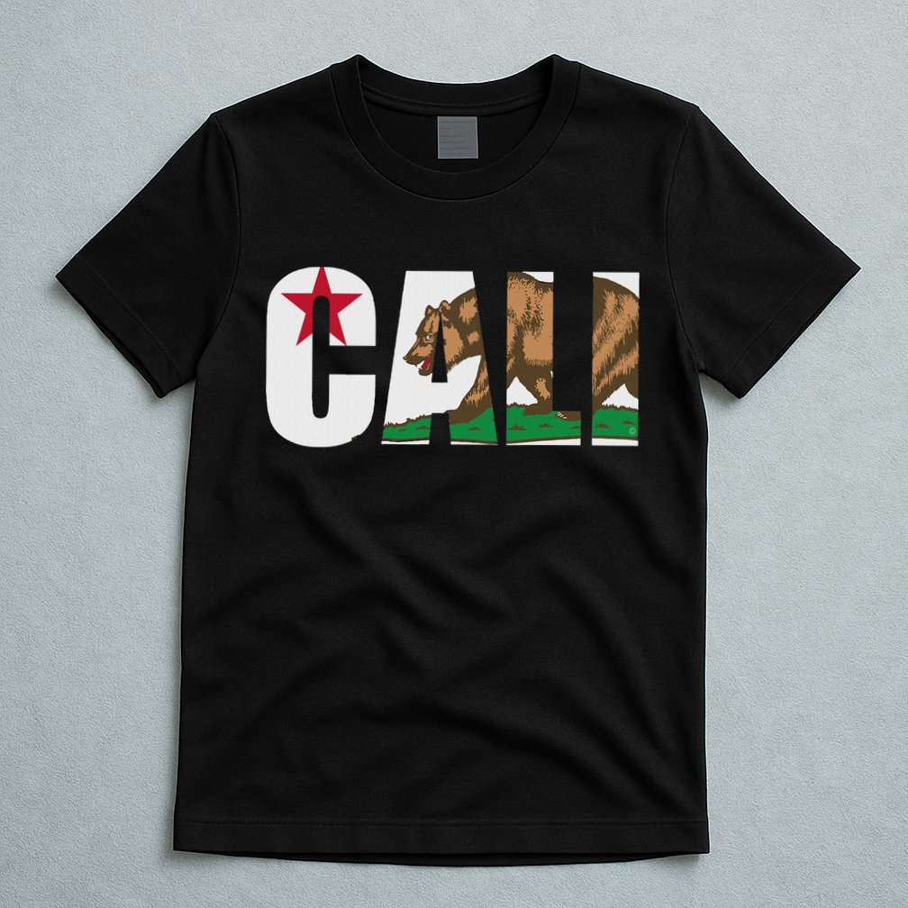 California Flag Cali Designs Home Love Family T-Shirt
