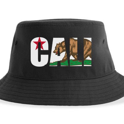California Flag Cali Designs Home Love Family Sustainable Bucket Hat