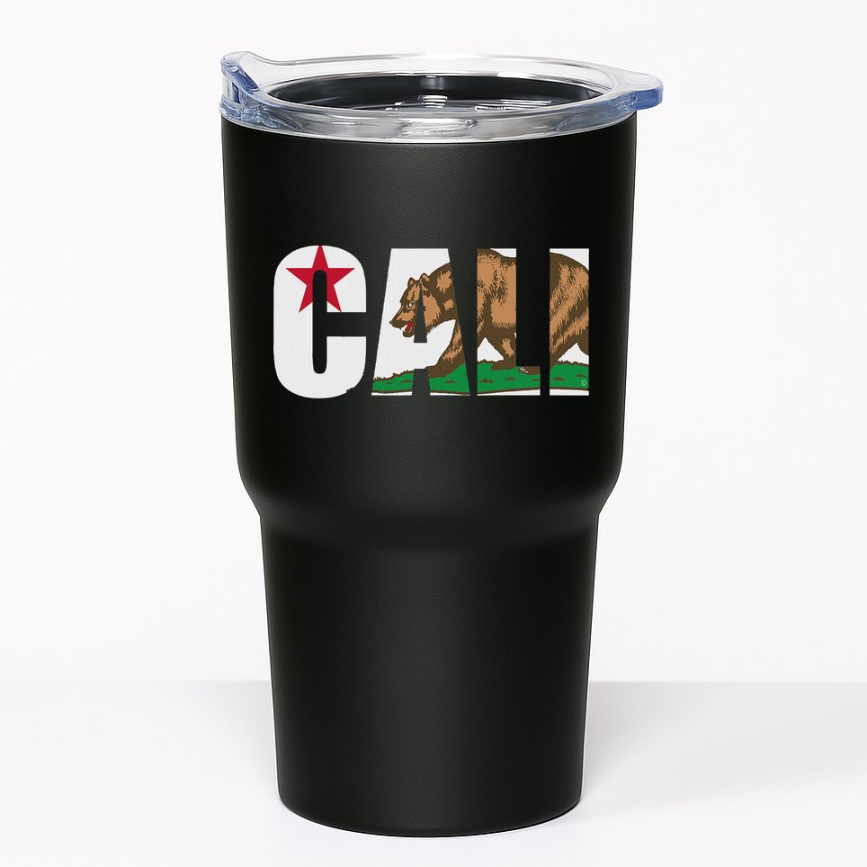 California Flag Cali Designs Home Love Family Tumbler