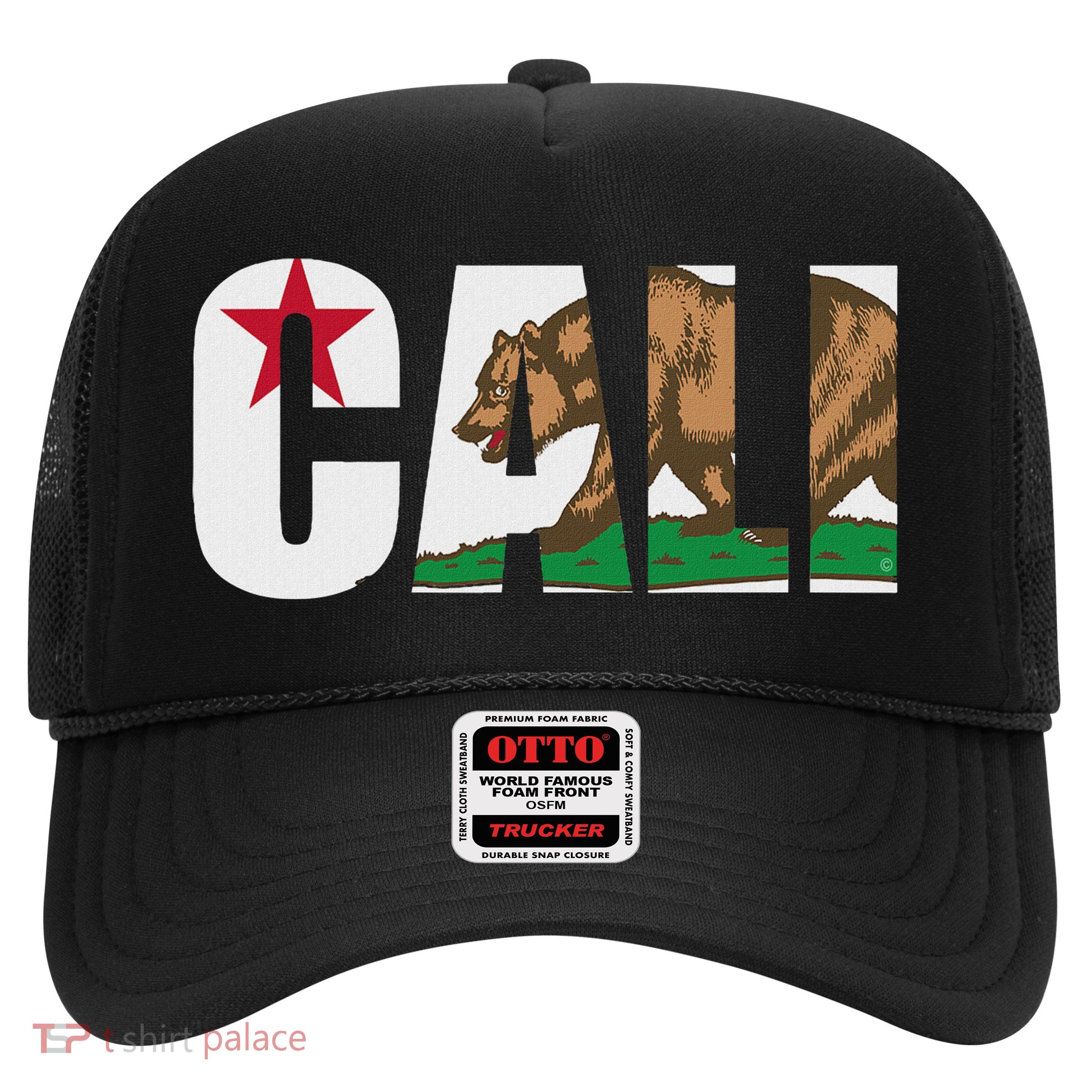 California Flag Cali Designs Home Love Family Trucker Hat