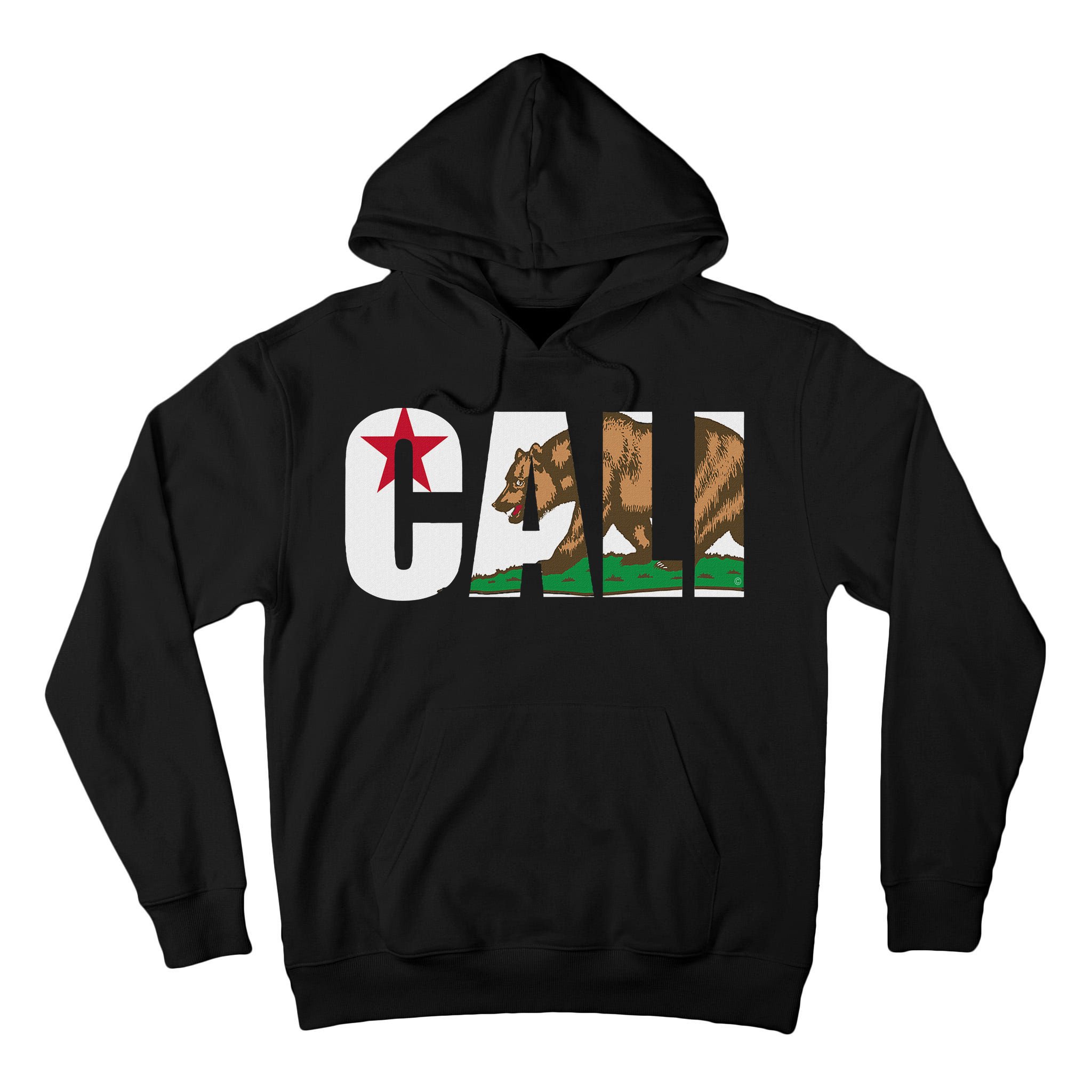 California Flag Cali Designs Home Love Family Tall Hoodie