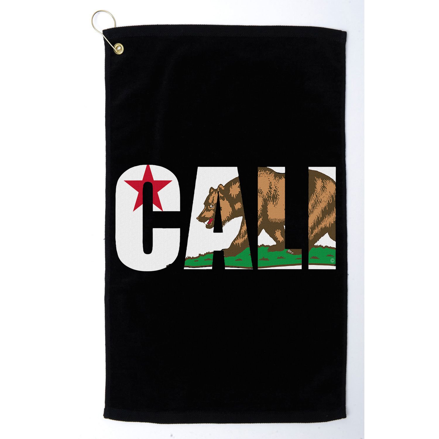 California Flag Cali Designs Home Love Family Golf Towel