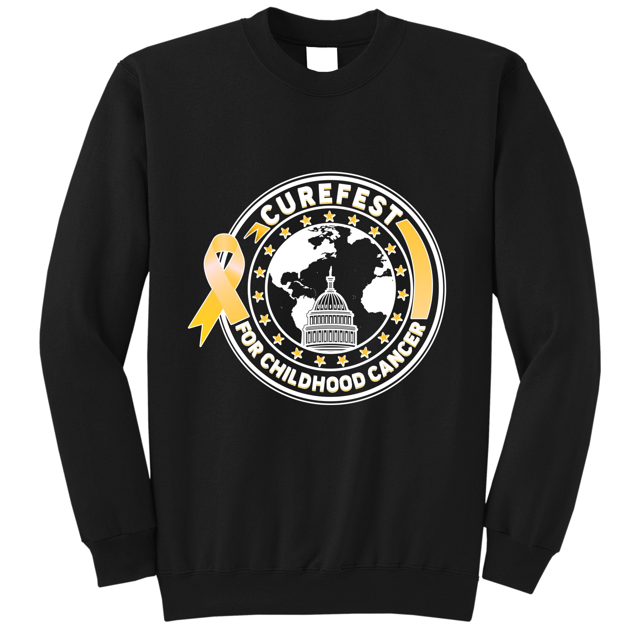 Curefest For Childhood Cancer Awareness Emblem Sweatshirt