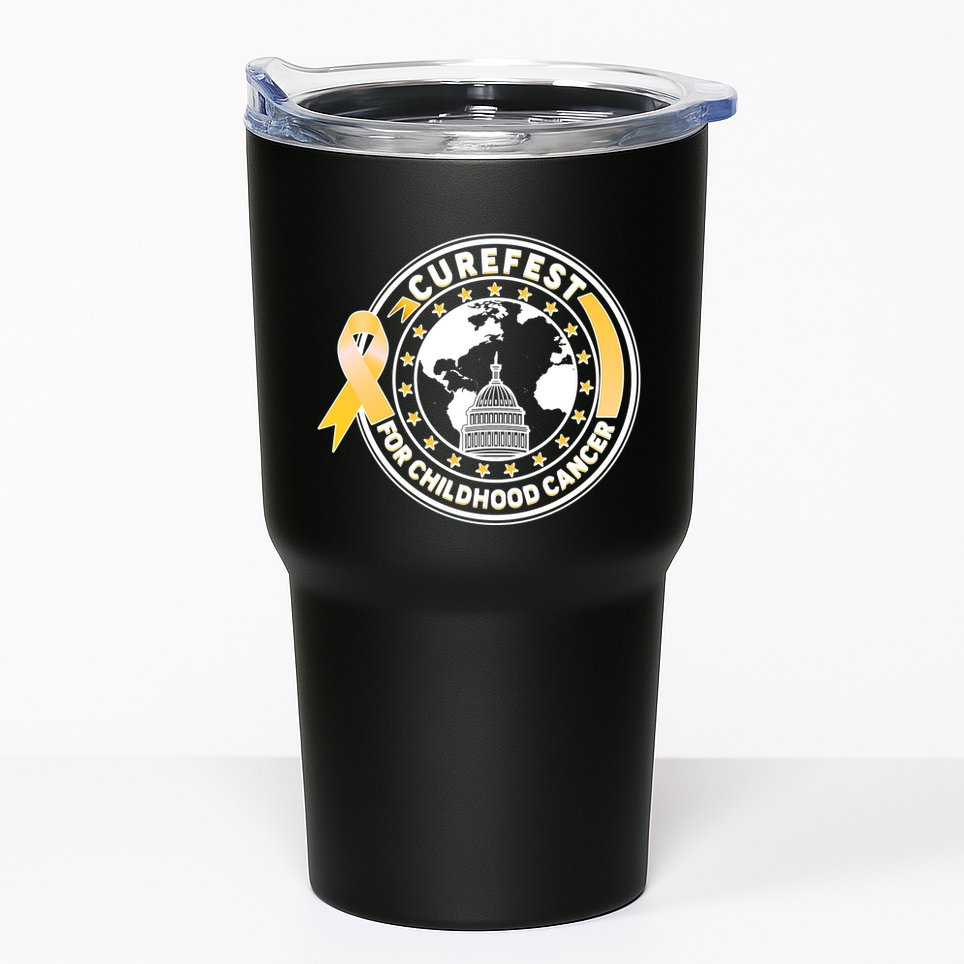 Curefest For Childhood Cancer Awareness Emblem Tumbler