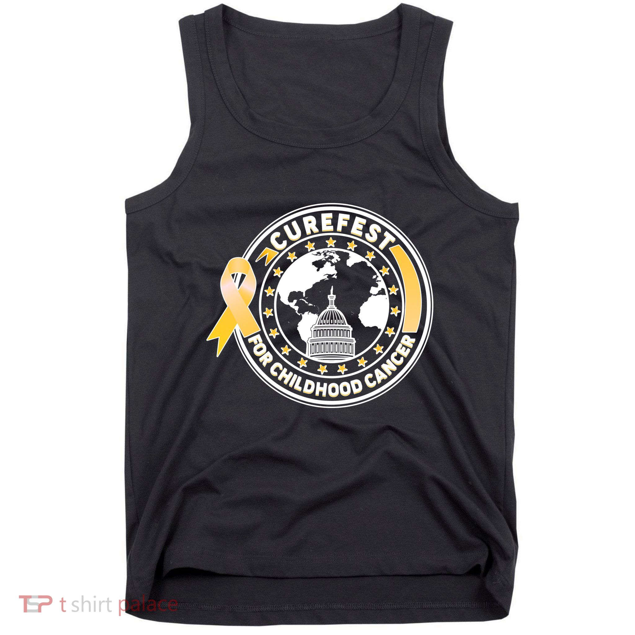 Curefest For Childhood Cancer Awareness Emblem Tank Top