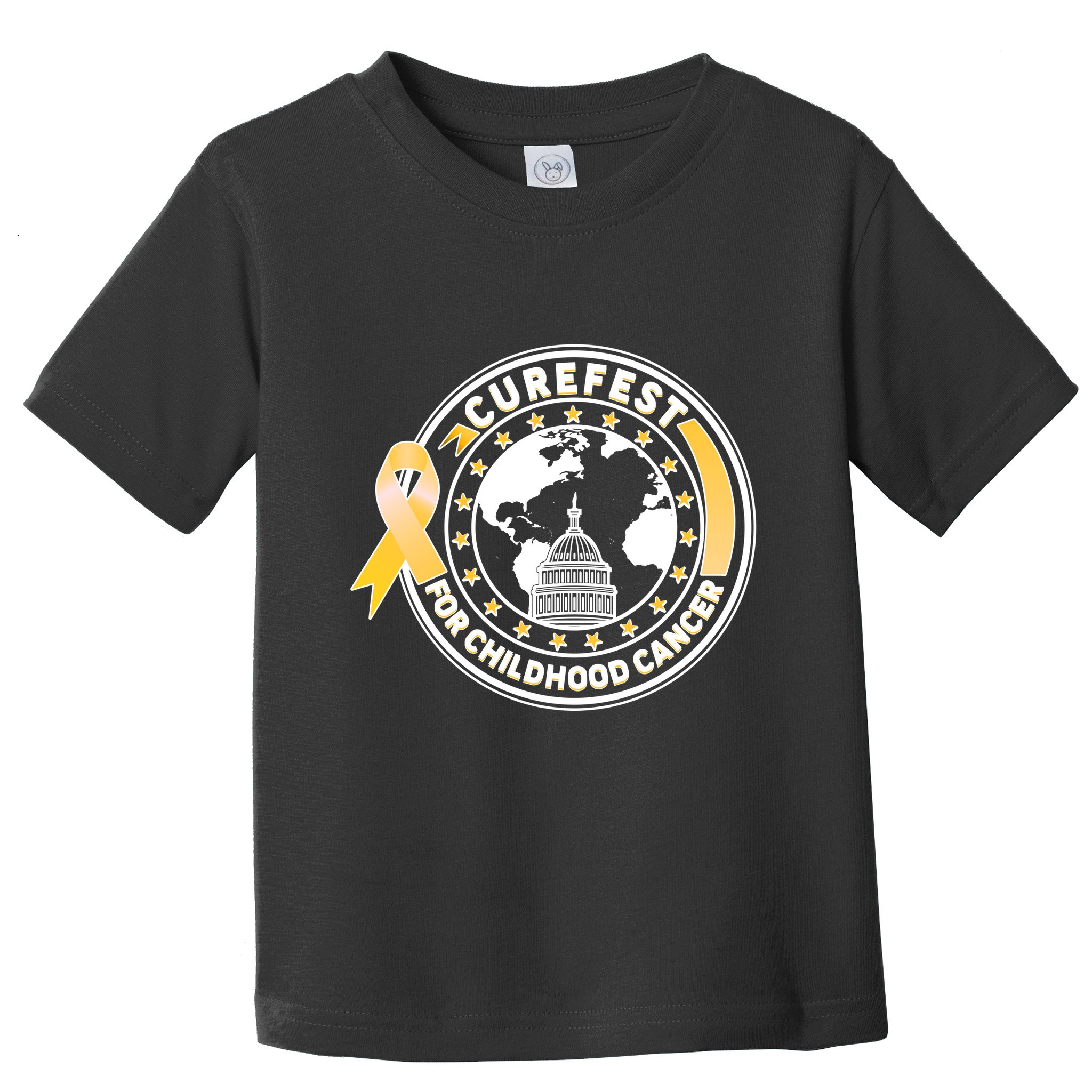 Curefest For Childhood Cancer Awareness Emblem Toddler T-Shirt