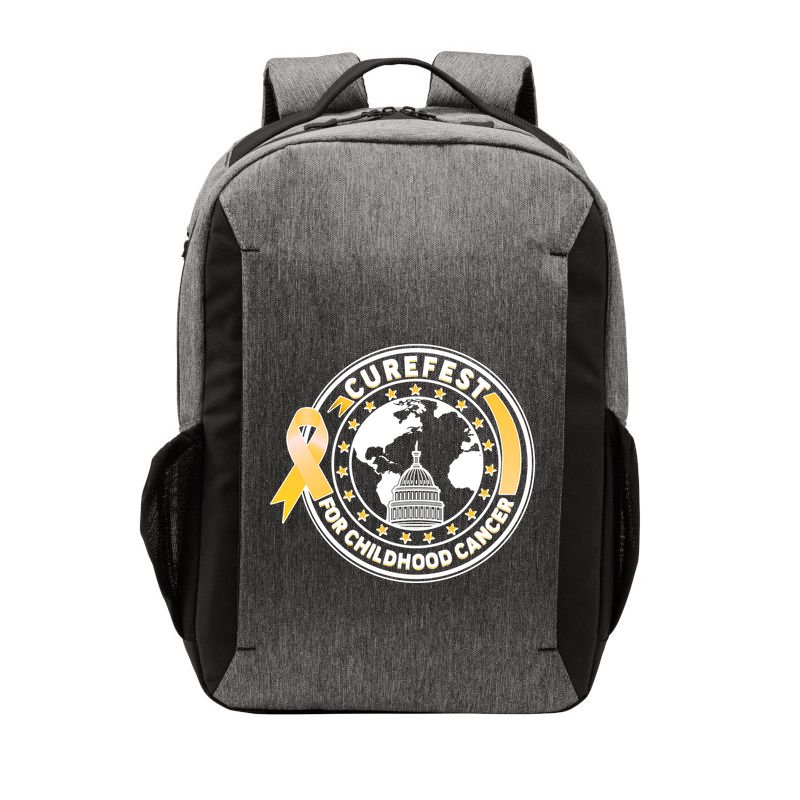 Curefest For Childhood Cancer Awareness Emblem Vector Backpack