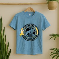 Curefest For Childhood Cancer Awareness Emblem T-Shirt