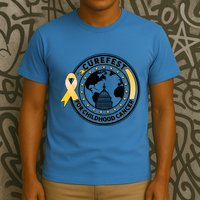 Curefest For Childhood Cancer Awareness Emblem T-Shirt