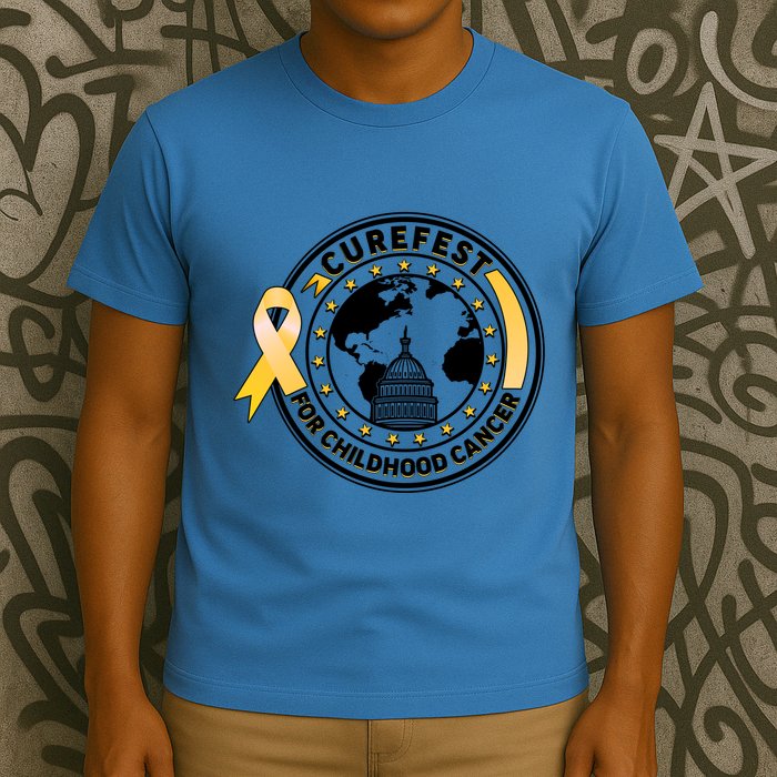Curefest For Childhood Cancer Awareness Emblem T-Shirt