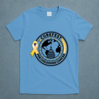 Curefest For Childhood Cancer Awareness Emblem T-Shirt