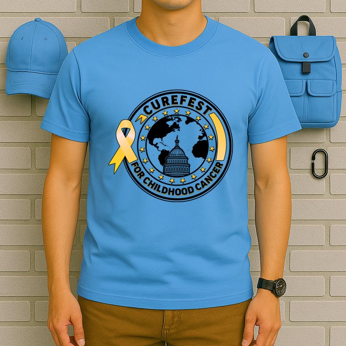 Curefest For Childhood Cancer Awareness Emblem T-Shirt