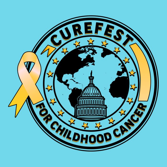 Curefest For Childhood Cancer Awareness Emblem T-Shirt