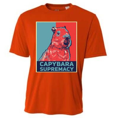 Capybaras Funny Capibara Rodent Capybara Supremacy Cooling Performance Crew T-Shirt