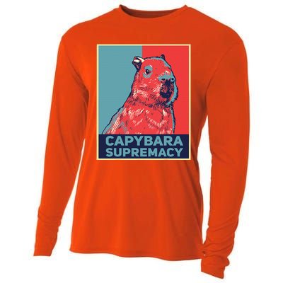 Capybaras Funny Capibara Rodent Capybara Supremacy Cooling Performance Long Sleeve Crew