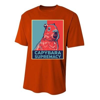 Capybaras Funny Capibara Rodent Capybara Supremacy Performance Sprint T-Shirt