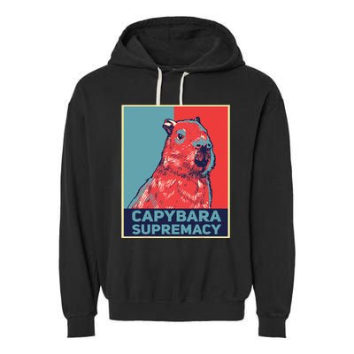 Capybaras Funny Capibara Rodent Capybara Supremacy Garment-Dyed Fleece Hoodie