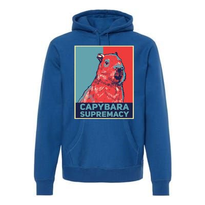 Capybaras Funny Capibara Rodent Capybara Supremacy Premium Hoodie