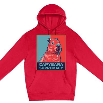 Capybaras Funny Capibara Rodent Capybara Supremacy Premium Pullover Hoodie