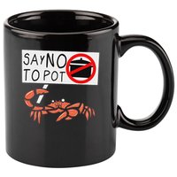 Cute Funny Crab Saying Say No To Pot Funny Lobster Crawfish 11oz C Handle Ceramic Mug