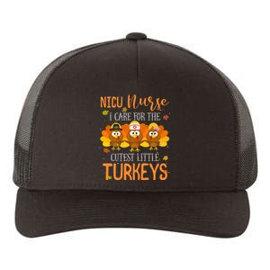 Care For Cutest Turkeys Thanksgiving Nicu Nurse Scrub Tops Yupoong Adult 5-Panel Trucker Hat