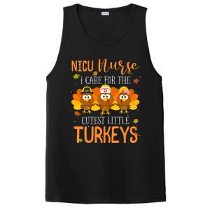 Care For Cutest Turkeys Thanksgiving Nicu Nurse Scrub Tops PosiCharge Competitor Tank