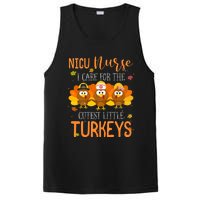 Care For Cutest Turkeys Thanksgiving Nicu Nurse Scrub Tops PosiCharge Competitor Tank